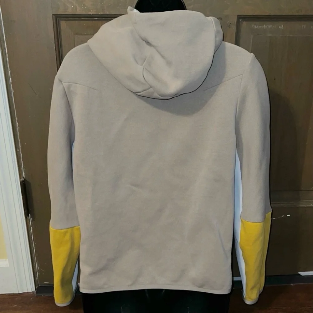 Nike Sportswear Tech Fleece Tan White Active Zip Up Hooded Jacket Size Youth XL - Picture 13 of 13